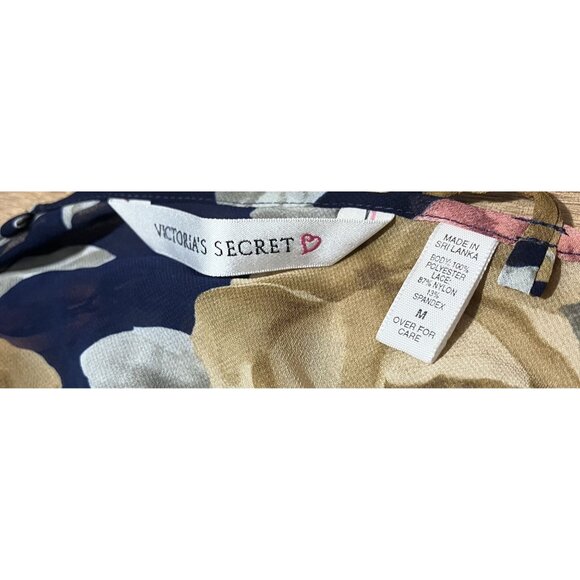 Victoria's Secret Floral Lace Chemise Nightgown Cross Back Adjustable Straps Siz - Picture 4 of 5